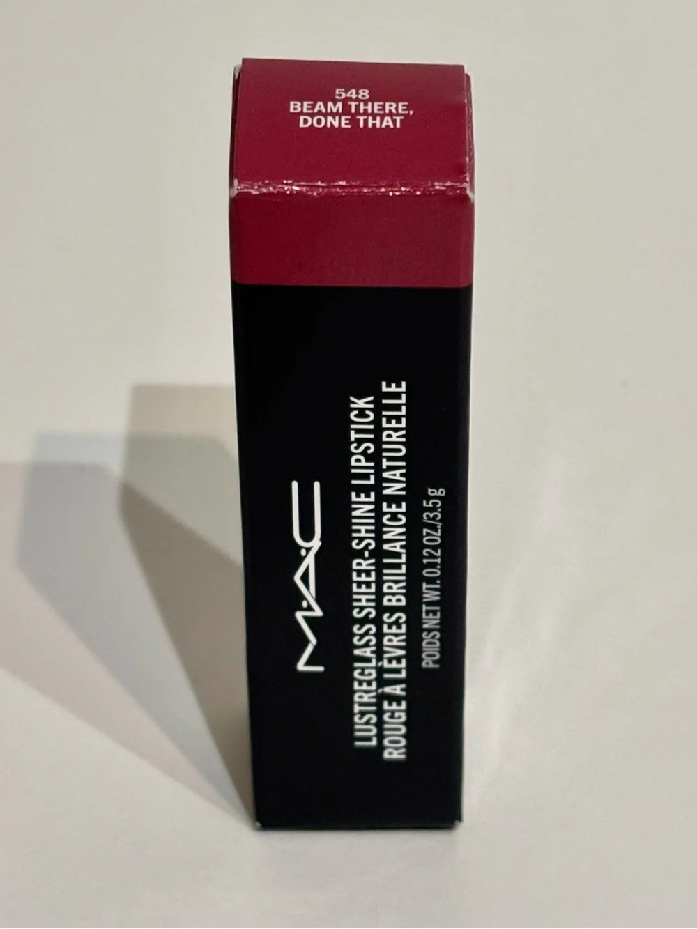 MAC Lustreglass Sheer-Shine Lipstick Shade 548 Beam There, Done That New in Box